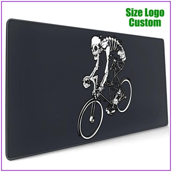 

mouse pads & wrist rests skull bicyle bikes black cool xl alfombrilla escritorio pad with support gel pc gamer completo ergonomic steelserie