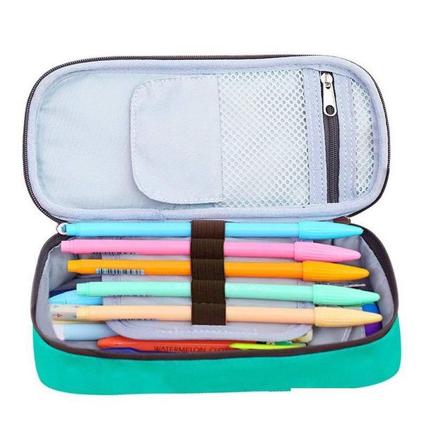 

kawaii large capacity multifunction school pencil case & bags canvas pen curtain box for boy girl kids gift st jllote homecart