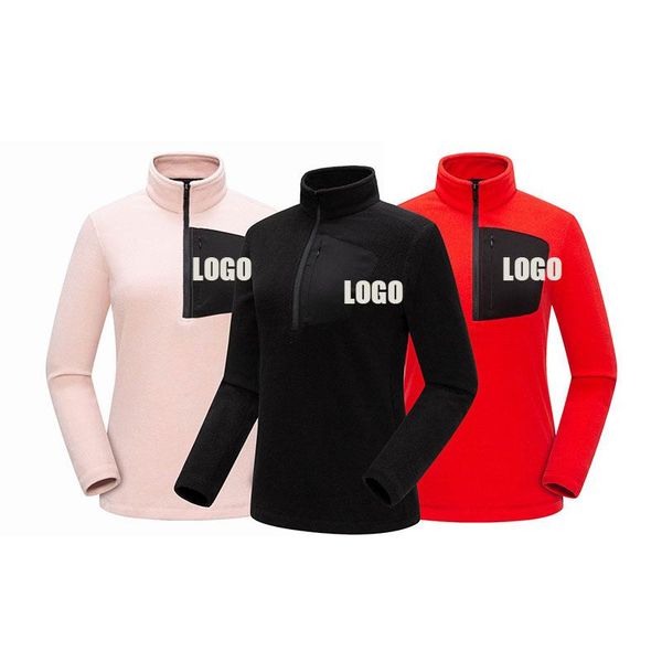 

women's jackets winter pullover women ski mountaineer jacket 3xl custom brand logo fleece sports camping warm plus velvet thicker 40, Black;brown