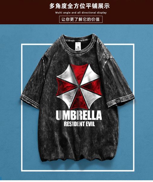 

male teenage summer wear american retro cotton round collars print made old half sleeve ,tee,,polo shirt,, White;black