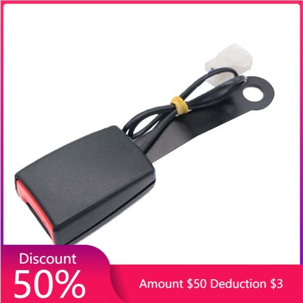 

safety belts & accessories the durable car seat belt locking buckle socketss plug connector with warning cable