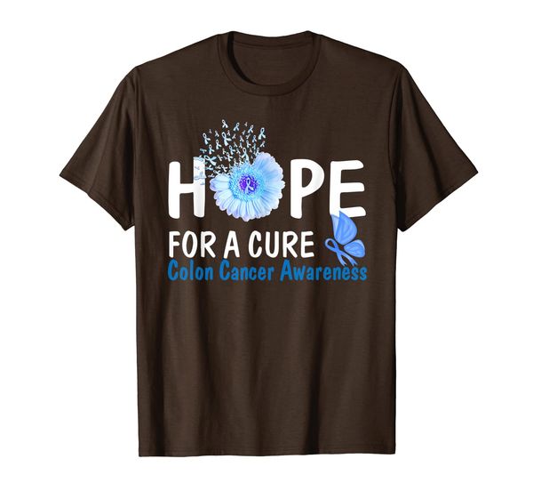 

Hope For A Cure Colon Cancer Awareness Flower Gift T-Shirt, Mainly pictures