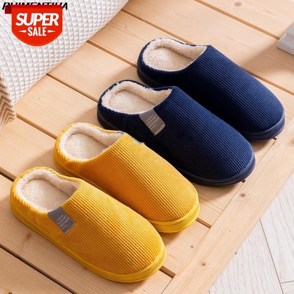 

dropship winter women house slippers cotton warm causal home slippers non-slip soft thick bottom couple male slipper male shoes #hm5o, Black