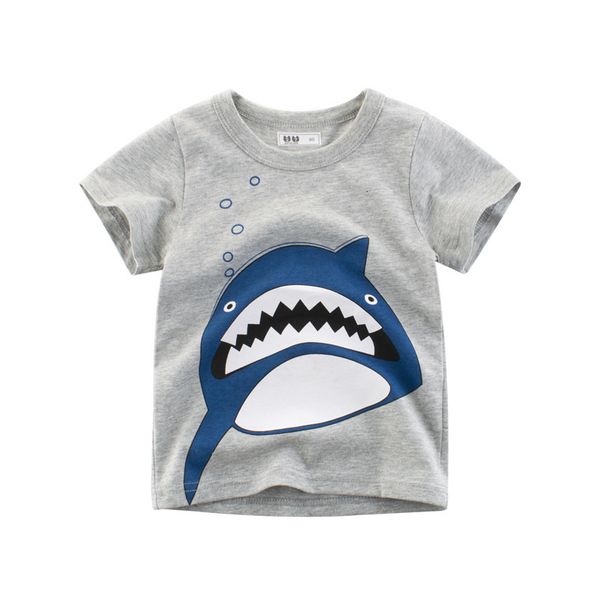 

summer new clothing t-shirt korean children's boys short sleeve round neck baby clothes fashion brand, Black;white
