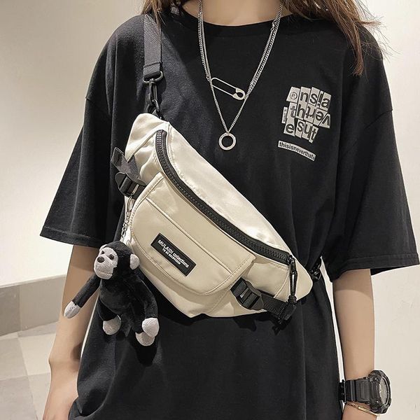 

waist bags japanese fashion brand chest bag female 2021 messenger casual chain shoulder mobile phone