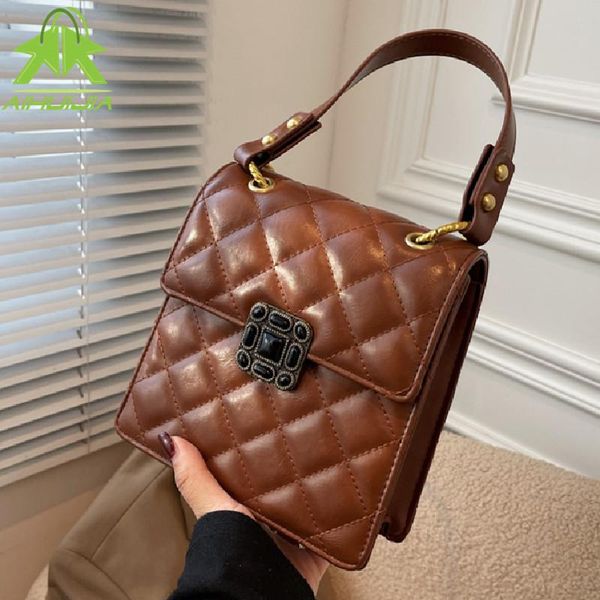 

evening bags 2021 casual thread crossbody for women fashion simple shoulder bag ladies designer handbags pu leather messenger