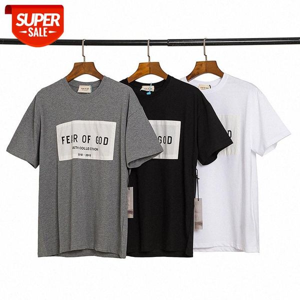 

fog short-sleeved patch printed men's and women's hip-hop t-shirt #wg9c, White;black
