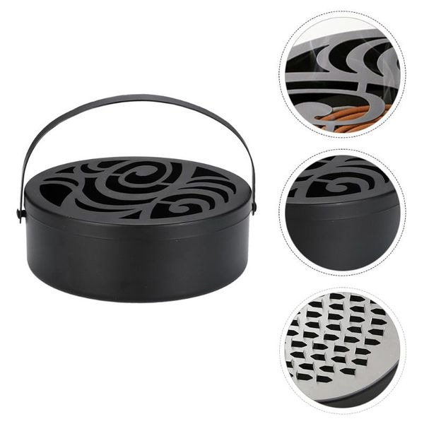 

fragrance lamps 1pc mosquito coil incense burner iron hollow box for home