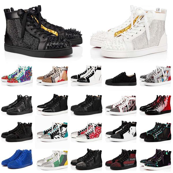 

red original bottom shoes platform sneakers big size us 13 luxurys designers spikes black loafers vintage designer bottoms mens womens