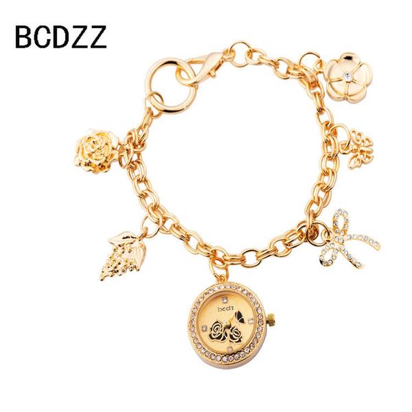 

wristwatches women's watches upscale retro flowers and leaves shi ying bracelet watch, Slivery;brown