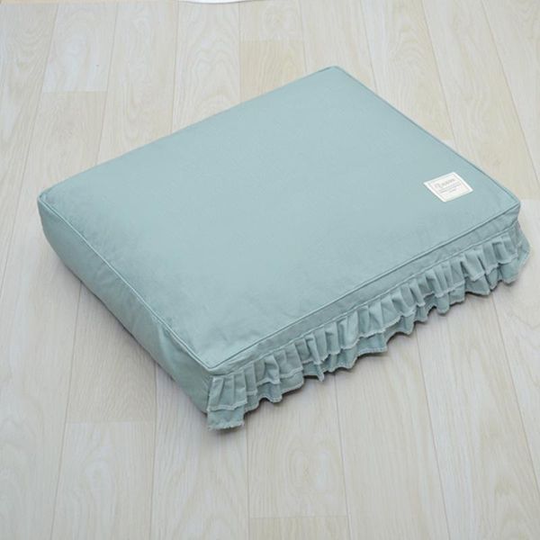 

kennels & pens washable zipper pet bed non-slip ruffle mat for cats all season kennel small medium dogs thicken warm winter pad