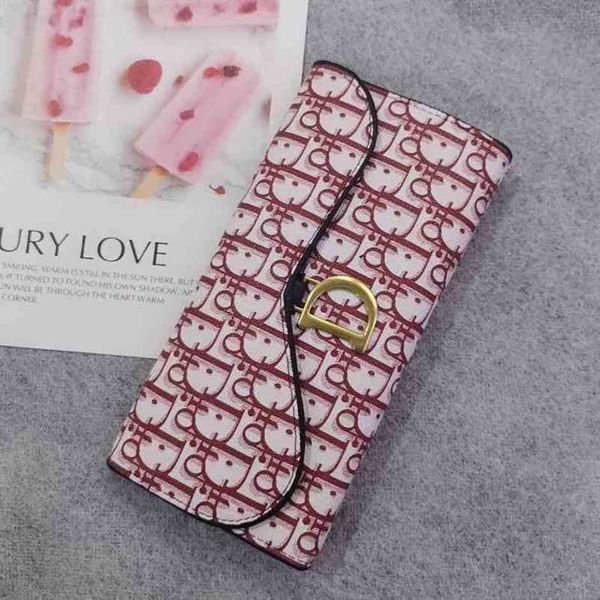 

84% off shop factory women's new fashion big long women's wallet multi card 30% discount button wallet women, Red;black