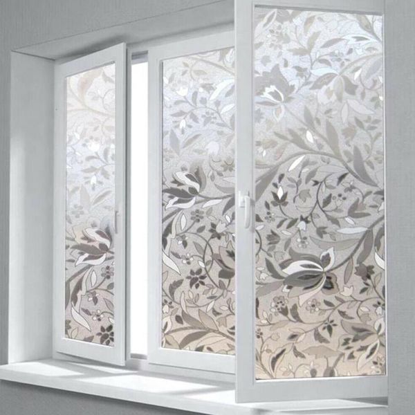 

window stickers privacy film 3d static decoration self adhesive for uv blocking heat control glass home supply