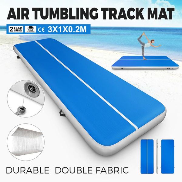 

camp furniture gymnastique 1x3m tumbling gonflable tapis de piste d'air pour pique-nique ou exercice (1 * 3m)