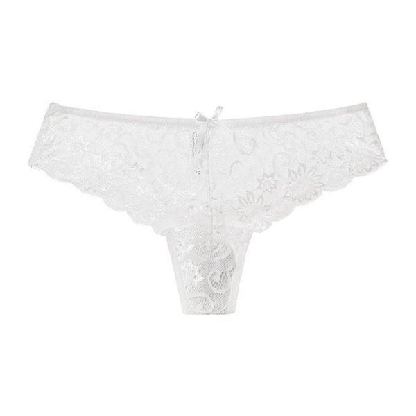 

women's panties women low rise seamless hollow floral lace bowknot underwear briefs 62ke, Black;pink