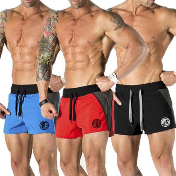 

lightweight ast speed sport casual men running shorts bathing trunks man beach, White;black