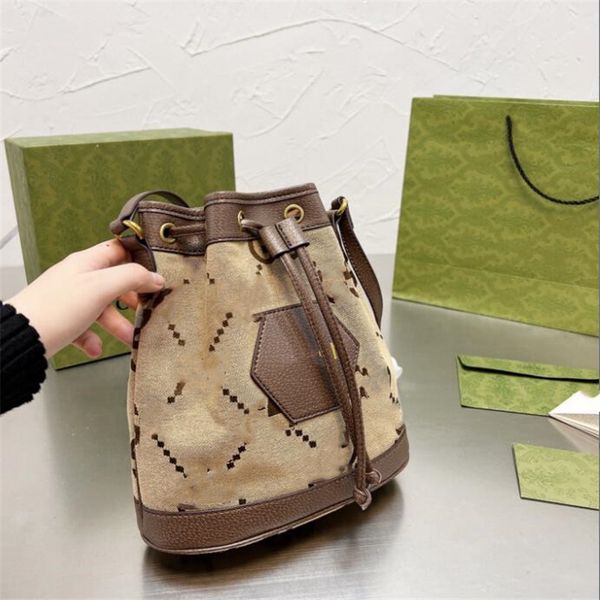 

luxurys bags designers fashion womens crossbody canvas printed handbag ladies shoulder bag purse 2022 mini bucket cross body wallets handbag