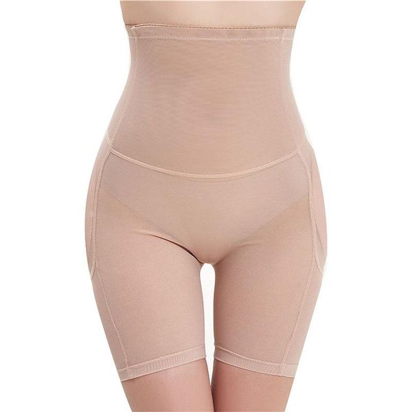 

women's shapers women high waist bulifter shaping hip enhancer tummy control lingerie slim thigh trimmer breathable underwear size s- 4, Black;white