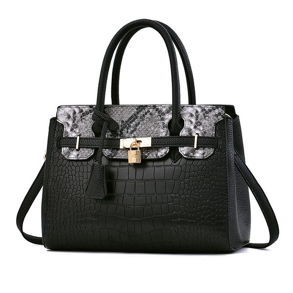 

hbp fashion womesn totes bags crocodile pattern trend lday handbag large capacity outdoor leisure shoulder bag