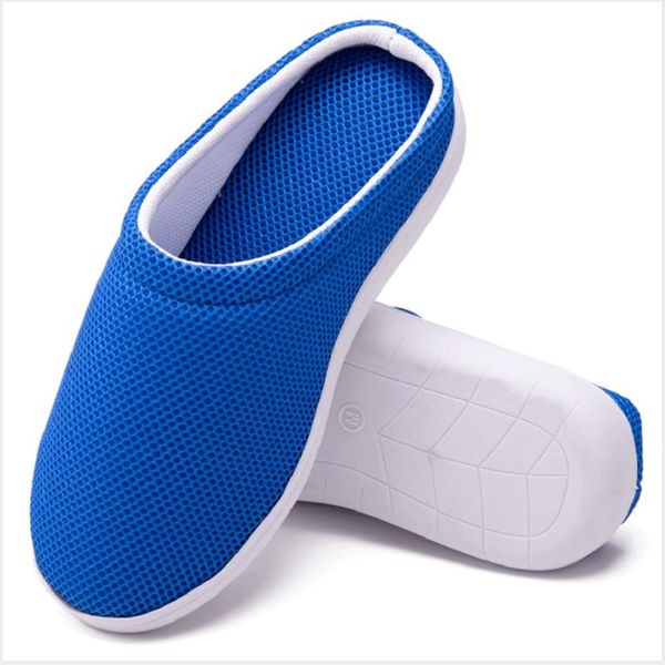 

slippers men's stylish comfortable lightweight soft-slip indoor & outdoor mesh, Black