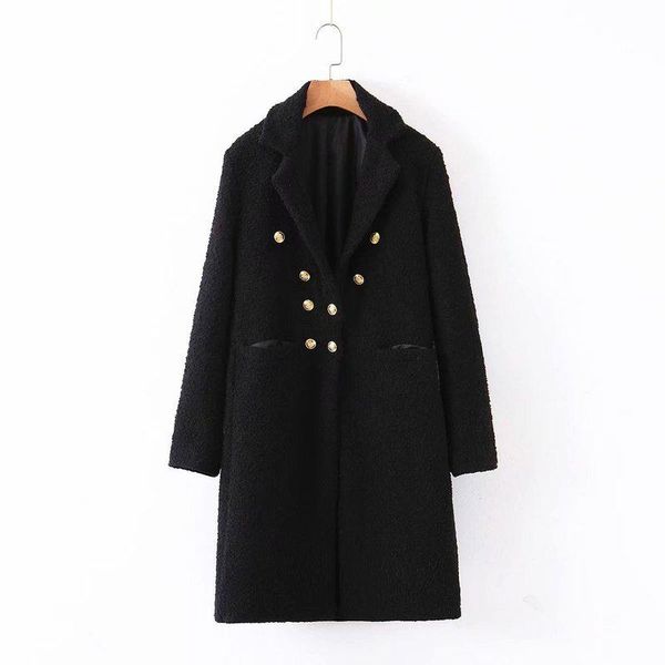 

women's jackets the european and american fashion coat xz80-2263, Black;brown