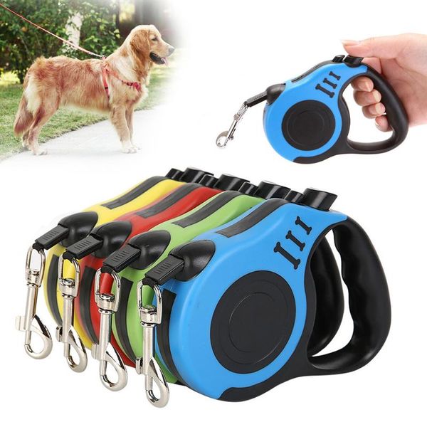

dog collars & leashes durable leash 5m automatic retractable nylon cat flexible lead pet traction rope tool
