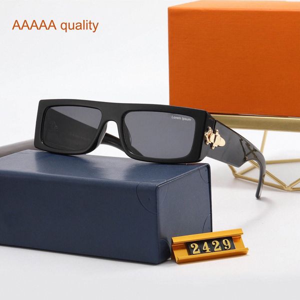 

aaaaa 2429 sunglasses mens womens very good texture 1-1 designer sunglass for casual coffee men women lovers all-match orange sun glasses wi, White;black