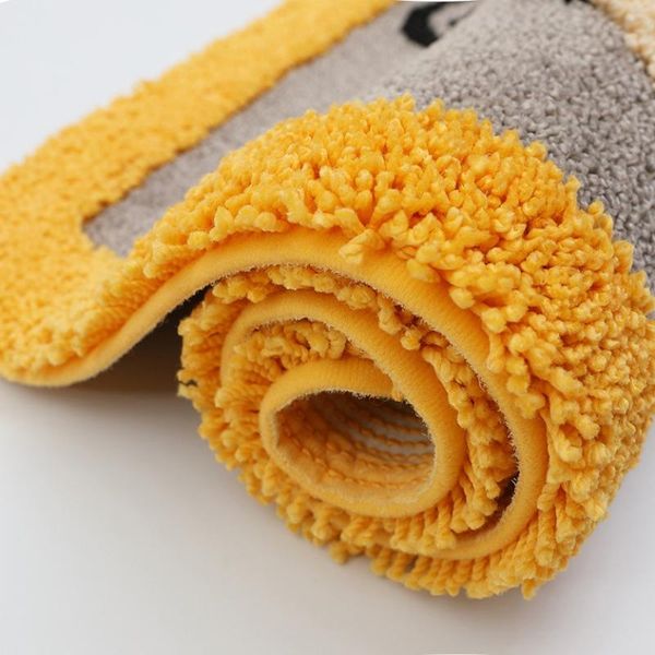 

carpets cartoon bathroom living room door mat thick wool anti slip household decoration flocking carpet