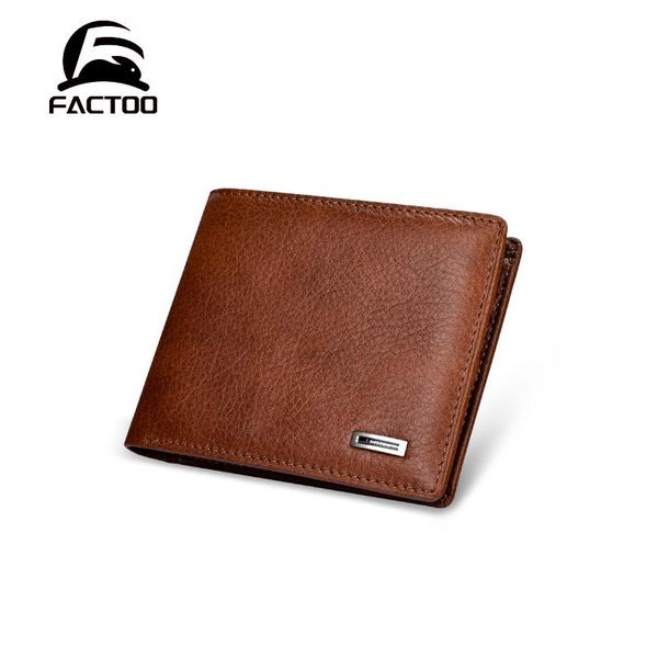 

factoo men's wallet male purse card holder original cowhide fashion vintage genuine leather zipper fold coin bag, Red;black