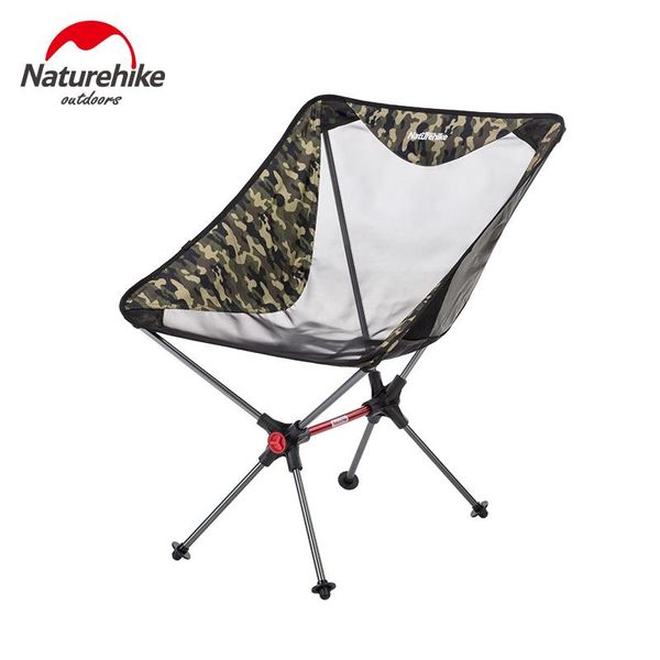 

naturehike camping fishing chair folding portable 1.1kg ultralight outdoor foldable chair aluminum alloy bracket stable durable