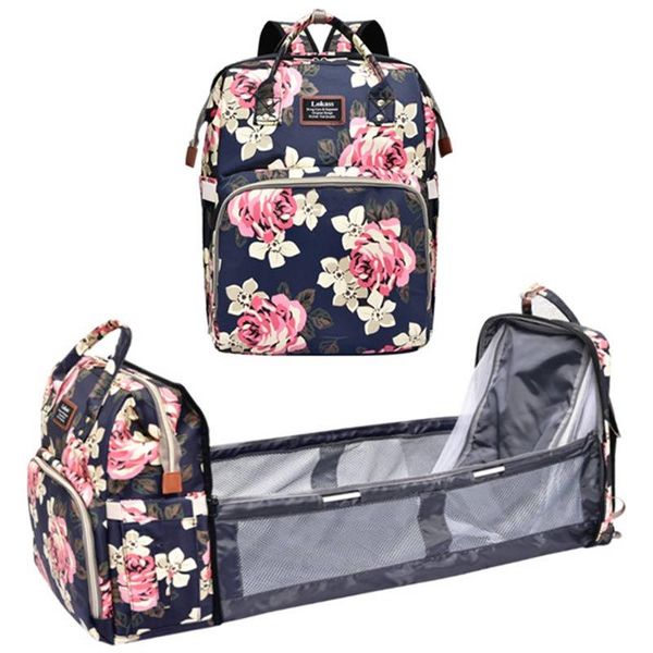 

diaper bags multifunctional bag floding bed net baby care kits maternity nappy stroller backpack outdoor nursing with hooks