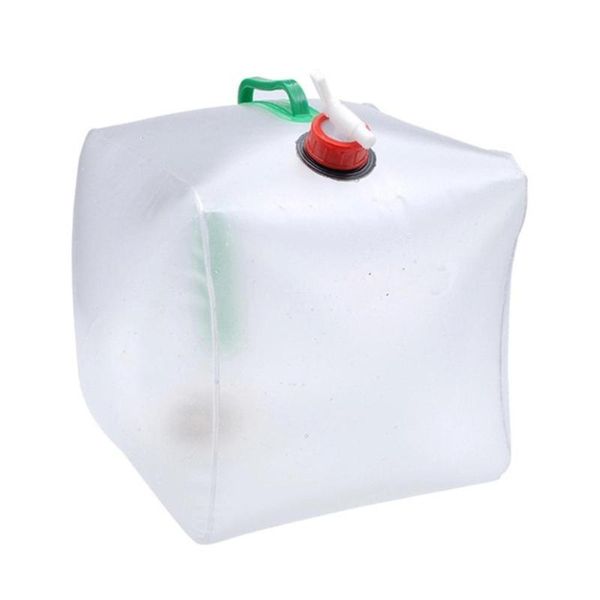 

20l outdoor collapsible foldable water container carrier water bag storage hiking portable camping survival z1 g3x9