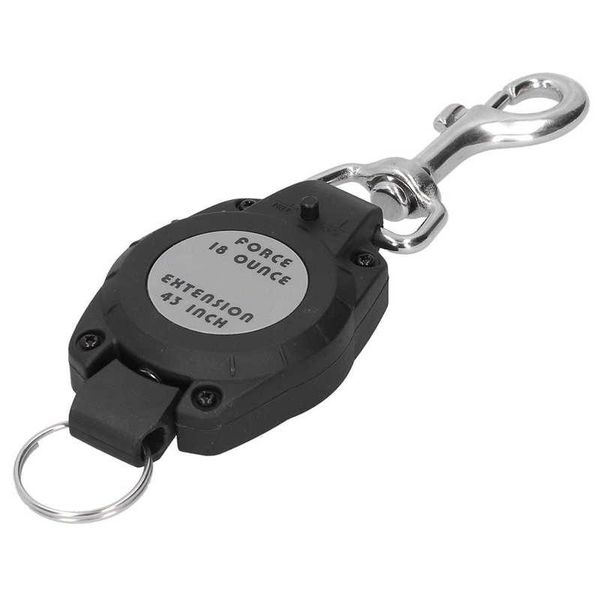 

pool & accessories scuba diving keychain retractable carabiner holder anti-lost hook key ring with quick-release buckle