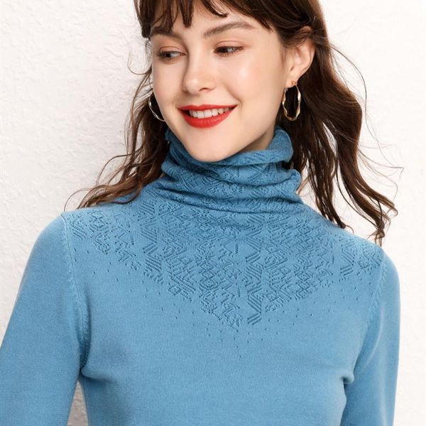 

women's sweaters turtleneck women sweater 2021 autumn winter cashmere cotton blend knitted jumper womens casual long sleeve elegant pul, White;black
