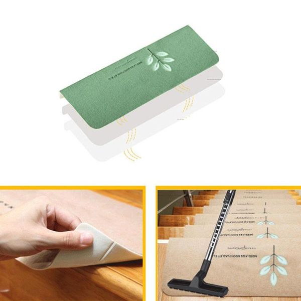 

cushion/decorative pillow 55*22cm stair non-slip luminous mat staircase protective rug polyester stairs home decors self-adhesive floor step