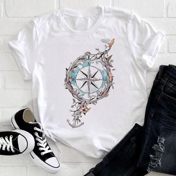 

women's t-shirt summer short sleeve women 2021 casual t-shirts harajuku tee butterfly graphic tshirt fashion girl, White