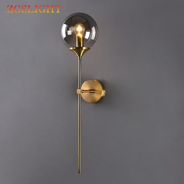 

wall lamp edison glass ball modern nordic gold light fixtures home decor bedroom bathroom mirror lights indoor luminaire