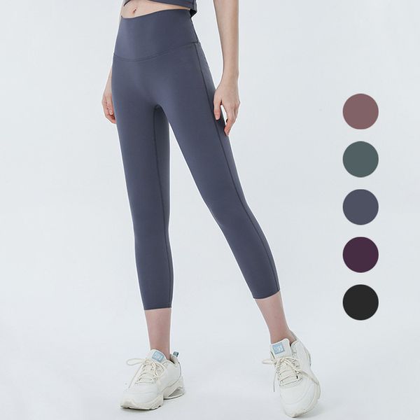 Leggings Abbigliamento Donna Fitness Corsa Capris ragazze velate joggers pantaloni yoga sexy Pantalon de Blu navy