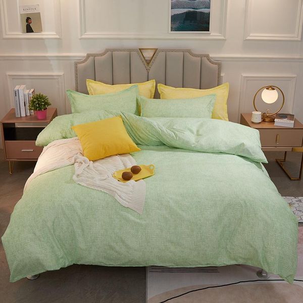 

home soft comfortable duvet cover set flat sheet pillowcase single full  family size high-quality