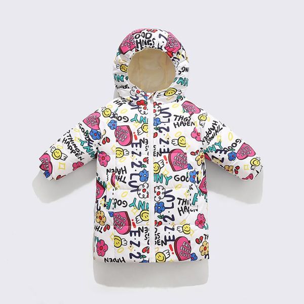 

down coat children winter jacket girls cold hooded cute outerwear autumn long style, Blue;gray
