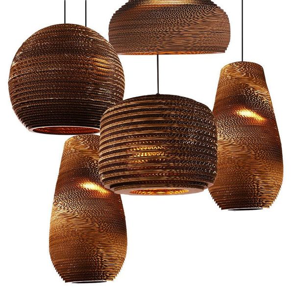 

pendant lamps antique paper honeycomb light living room hanging lamp bedroom home decor cafe design lighting restaurant fixture