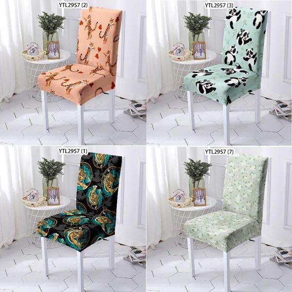 

chair covers cartoon animal panda dining room living office home decor makeup chaise lounge