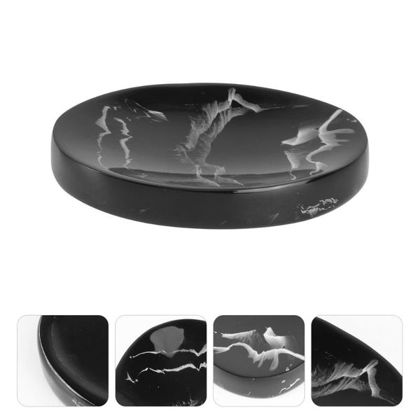 

soap dishes 1pc marble pattern holder decorative tray household storage dish