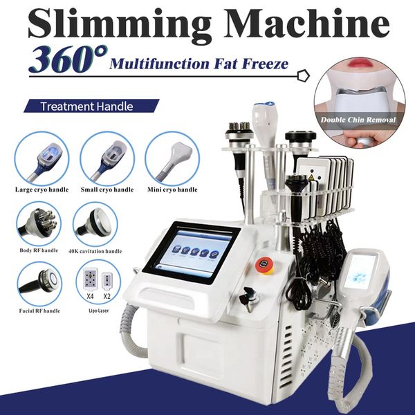 

2021 cryolipolysis fat ing machine professional cryotherapy slimming cavitation rf loss weight anti cellulite cavi skin tightening