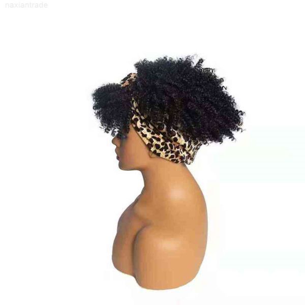 

wig small explosive wig hair short women's curly heaear, Black