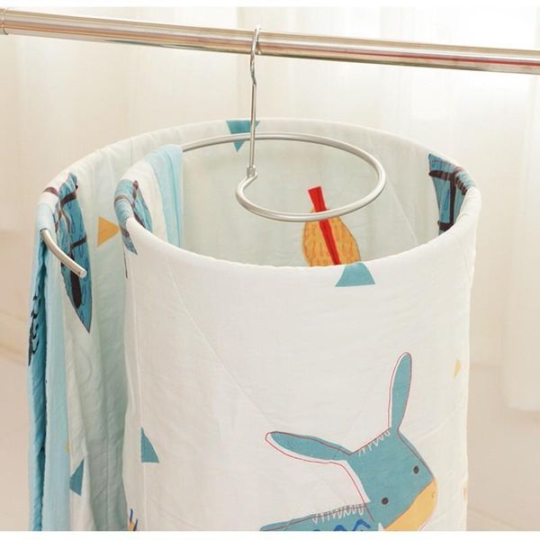 

hangers & racks qdrr round spiral quilt sheets hanger stainless steel rotating drying rack save space blanket outdoor home balcony
