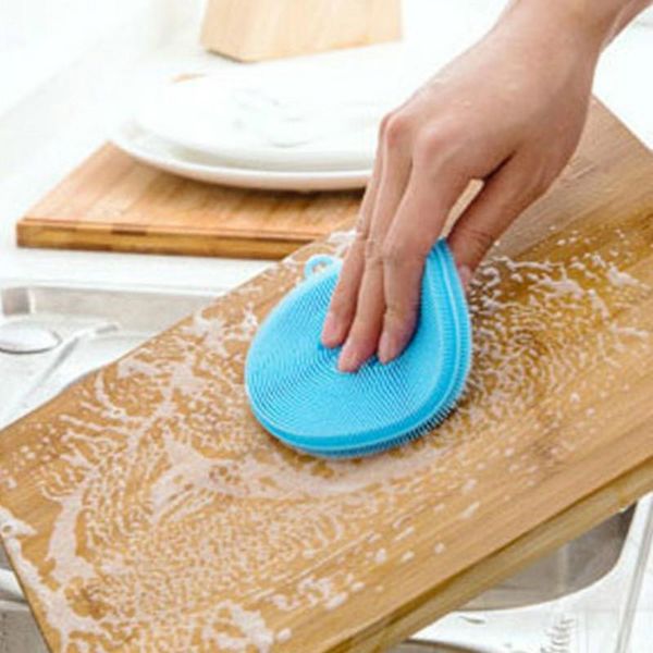 

cleaning cloths magic brushes soft silicone dish bowl pot pan sponges scouring pads cooking tool kitchen accessories