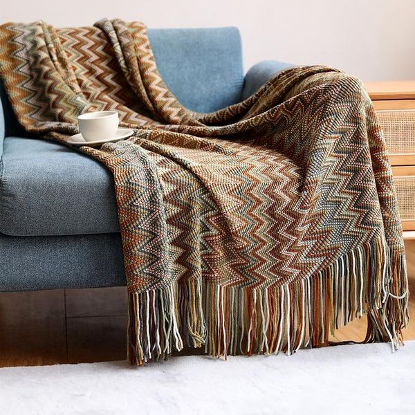 

blankets home soft and comfortable blanket hair summer knitted office nap air conditioning