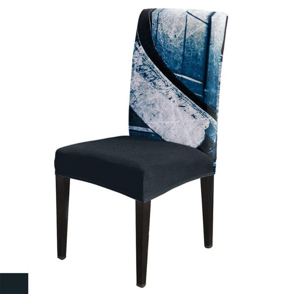 

chair covers ice hockey printed cover for dining room table chairs kitchen tablecloth home decor