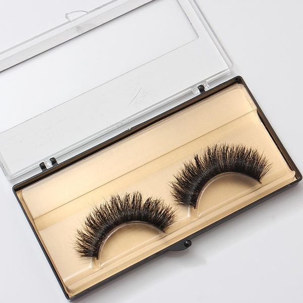 

false eyelashes 1pair natural black slender long thick cross curl handmade soft 3d faux mink lashes makeup extensions tools